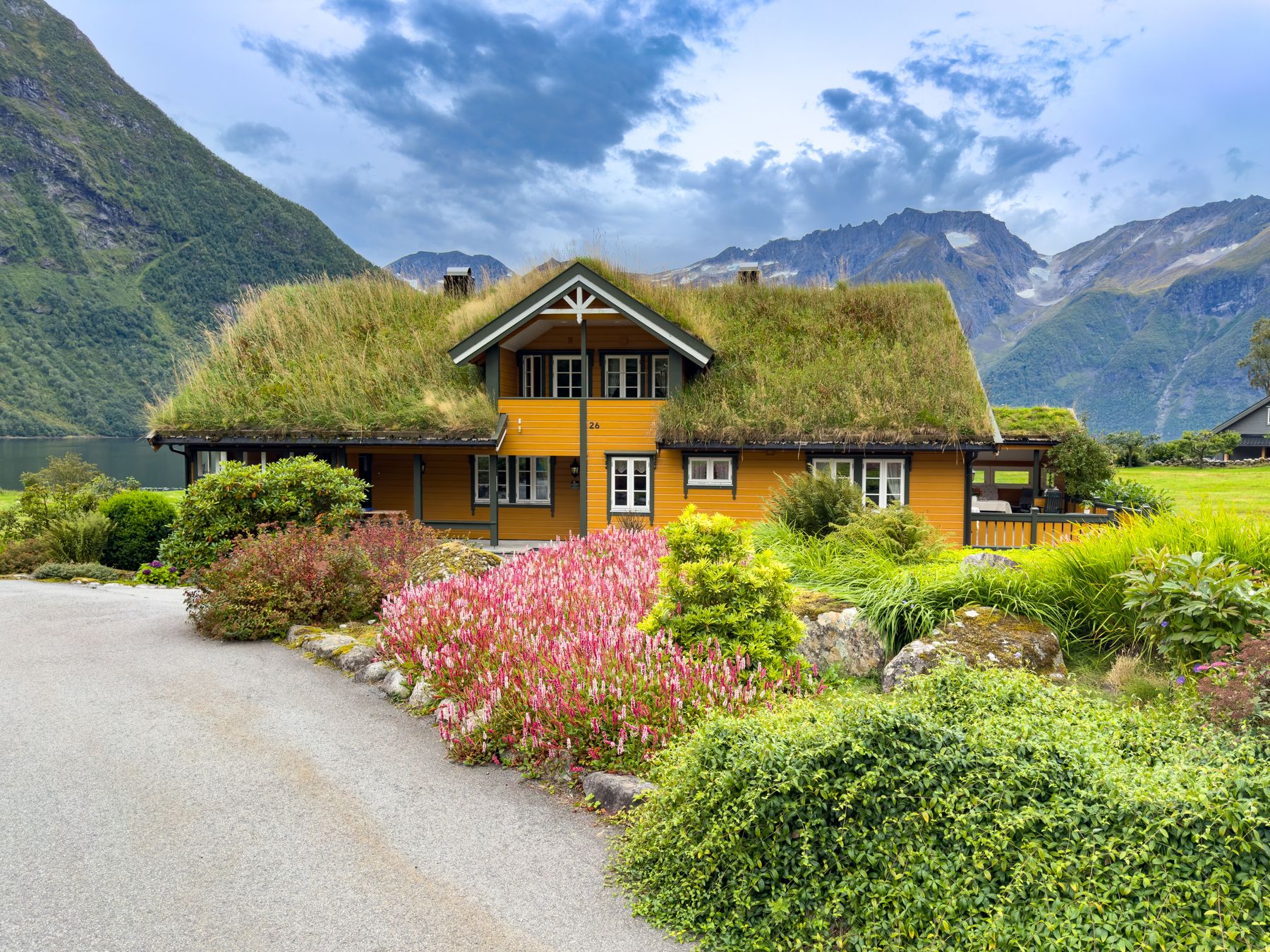 Grass Roofed House in Indre-Urke